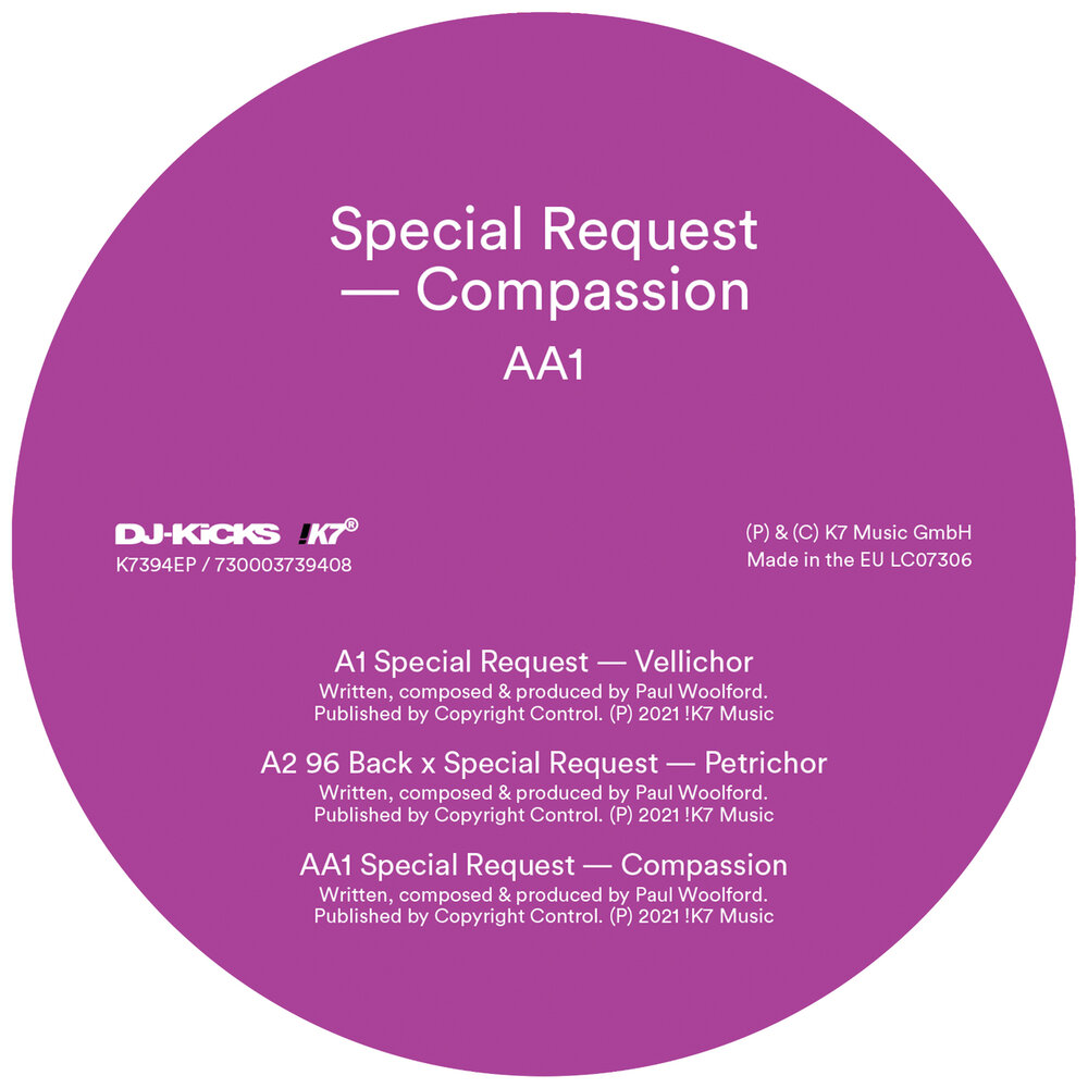 Special request. Special request - DJ-Kicks. Rina vellichor.