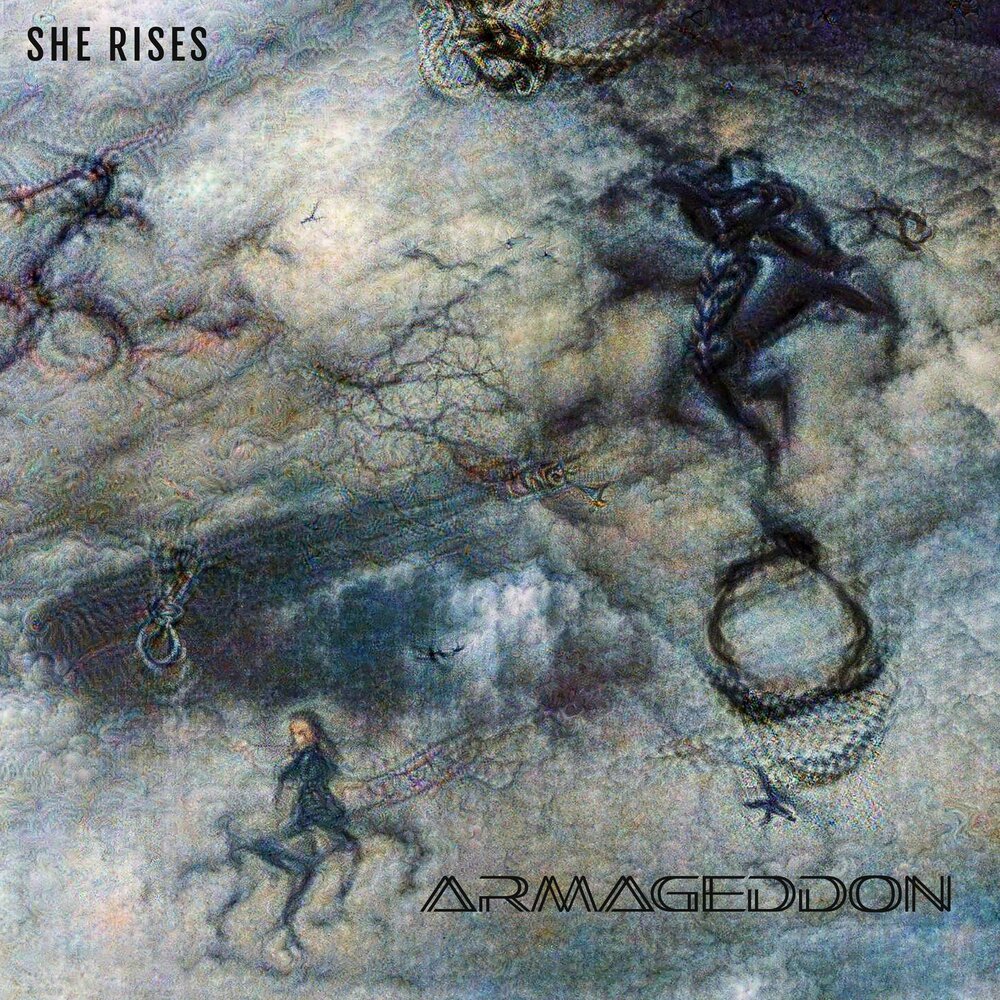 She rises. Обложка альбома Tokyo Rose Armageddon.