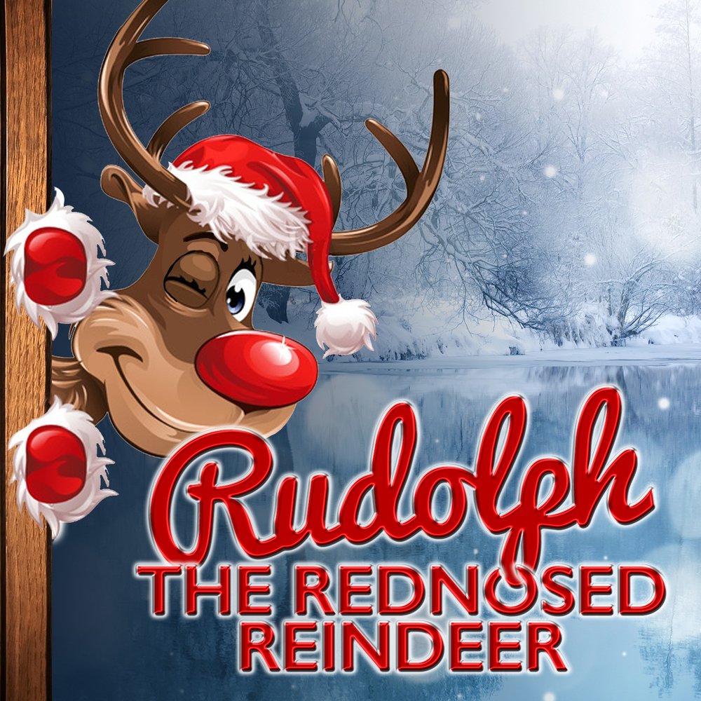 Rudolph the red nosed reindeer. Reindeer Rudolph. Rudolf Red nose. Merry Christmas олень Рудольф.