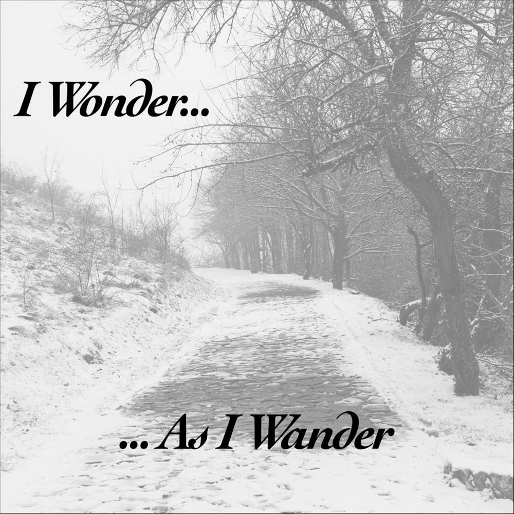 I wonder as i wander. I Wonder. Wandering wondering.