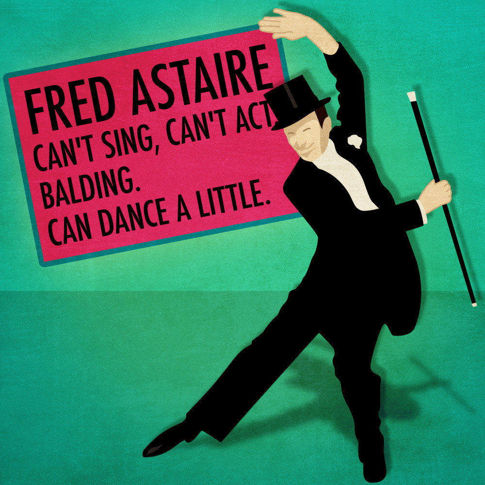 I want Dance Fred Astaire Ноты. Can't Sing. We can Dance we can Sing. A: she can’t Sing. B: neither.