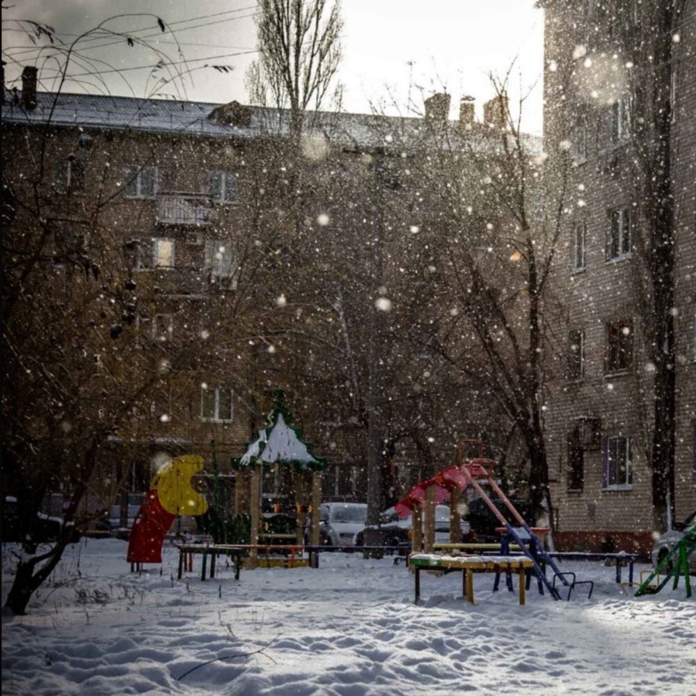 Зимние дворы фото