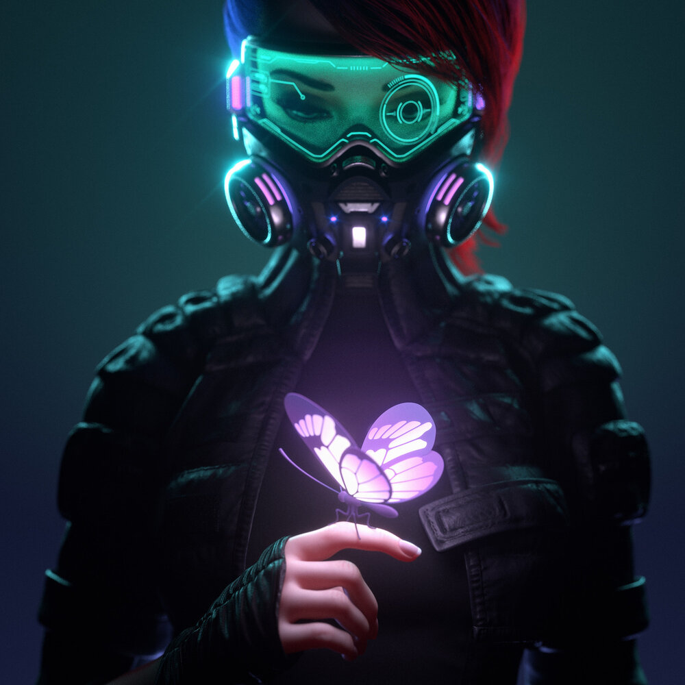 Cyberpunk 2077 маска