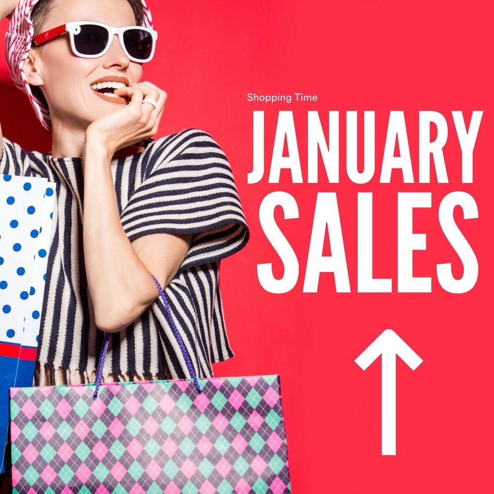 January sales. Магазин дискография. Shopping time.