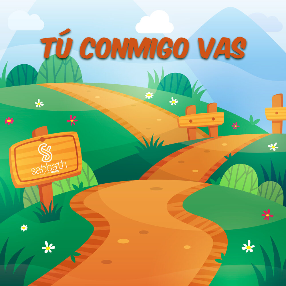 Tu conmigo. Тропа вектор. Trail vector.