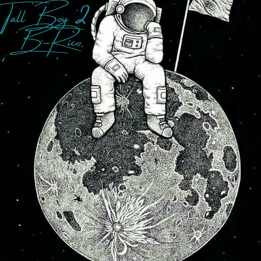Астронавт на Луне рисунок