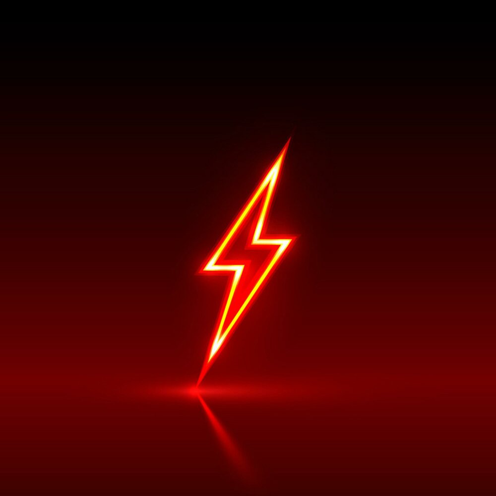 значок молнии. красный напряжение. красный напряжение. красная молния. матрица светодиодная ad16-22hs красная 24в ac/dc ekf proxima ledm-ad16-r-24.