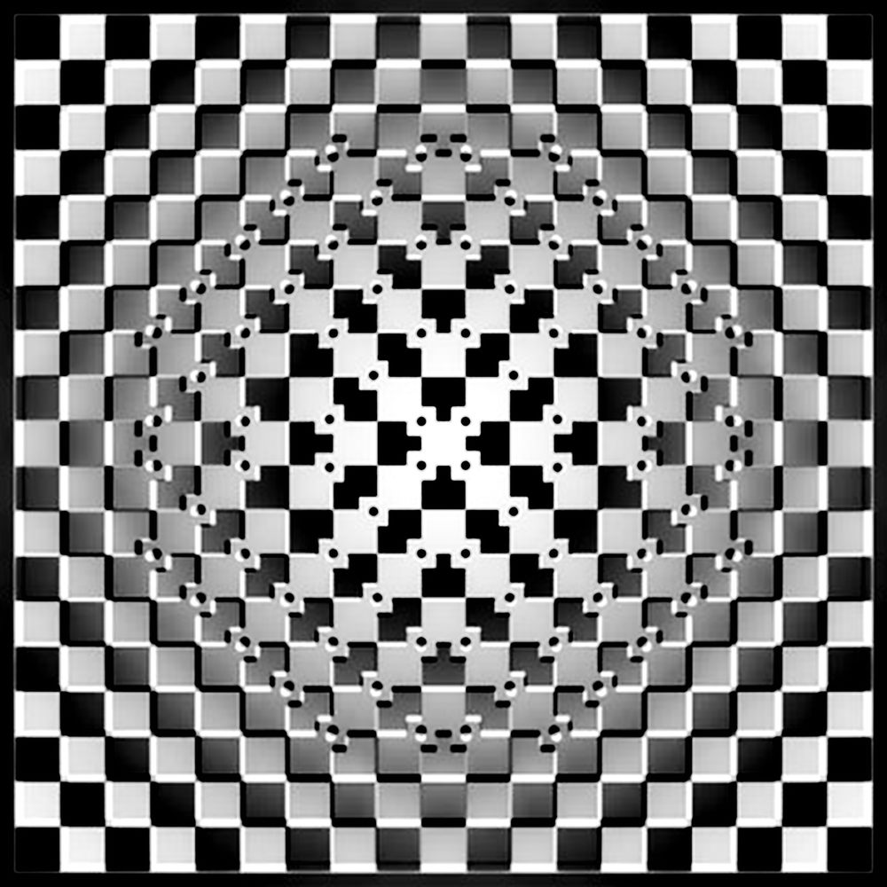 Оптическая иллюзия квадрат