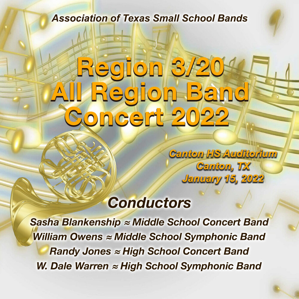 Association of Texas Small School Bands Region 3/20 High School Concert