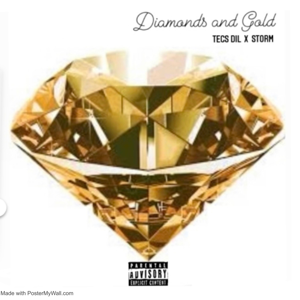 Diamond in gold