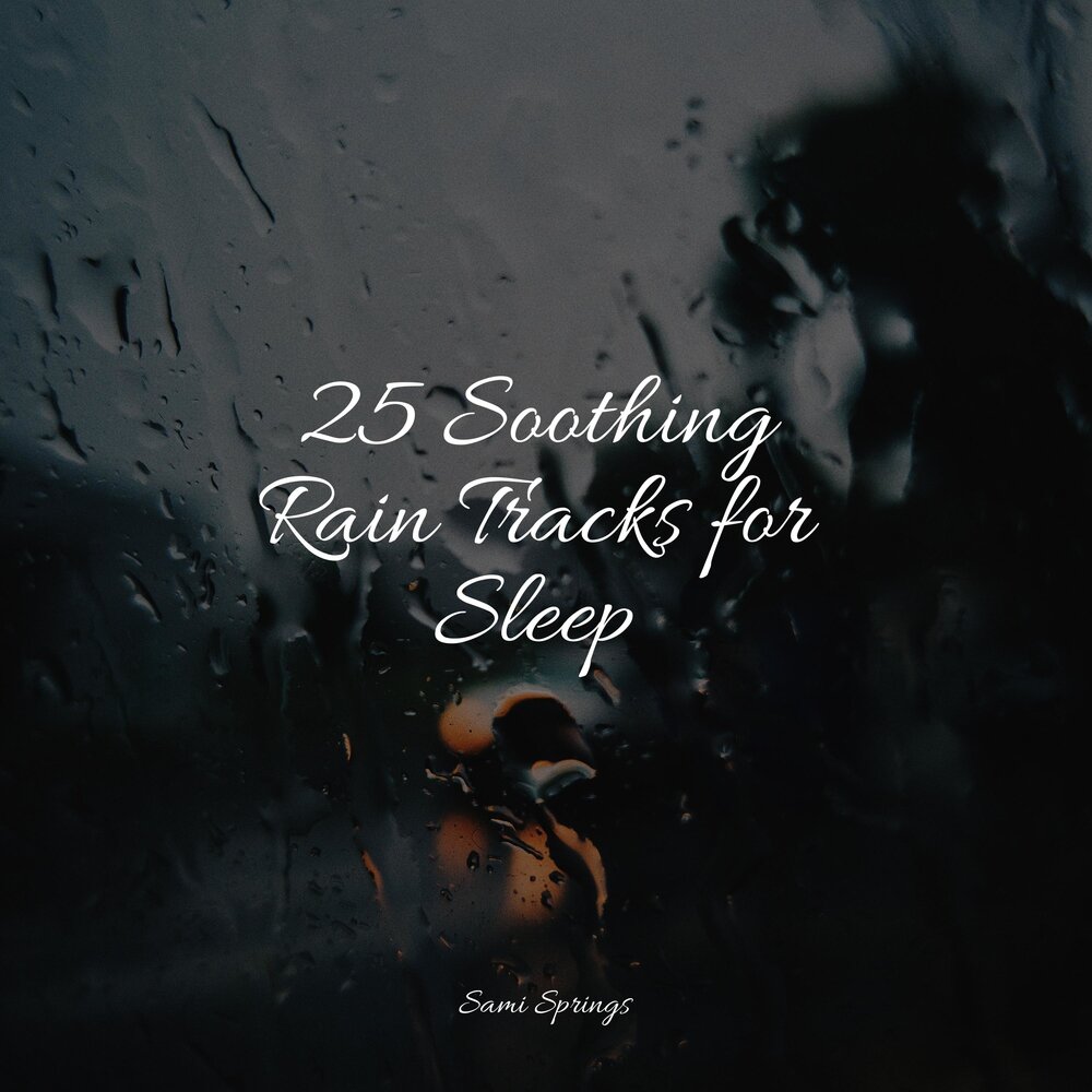 Relaxing Sleep Music with Rain Sounds. Rain nature Creative ad. Rain stronger