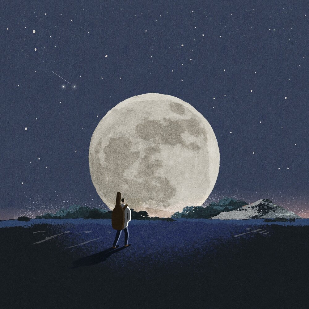 Послушать песню луна. Фон для обложки альбома Луна. Лунная музыка.