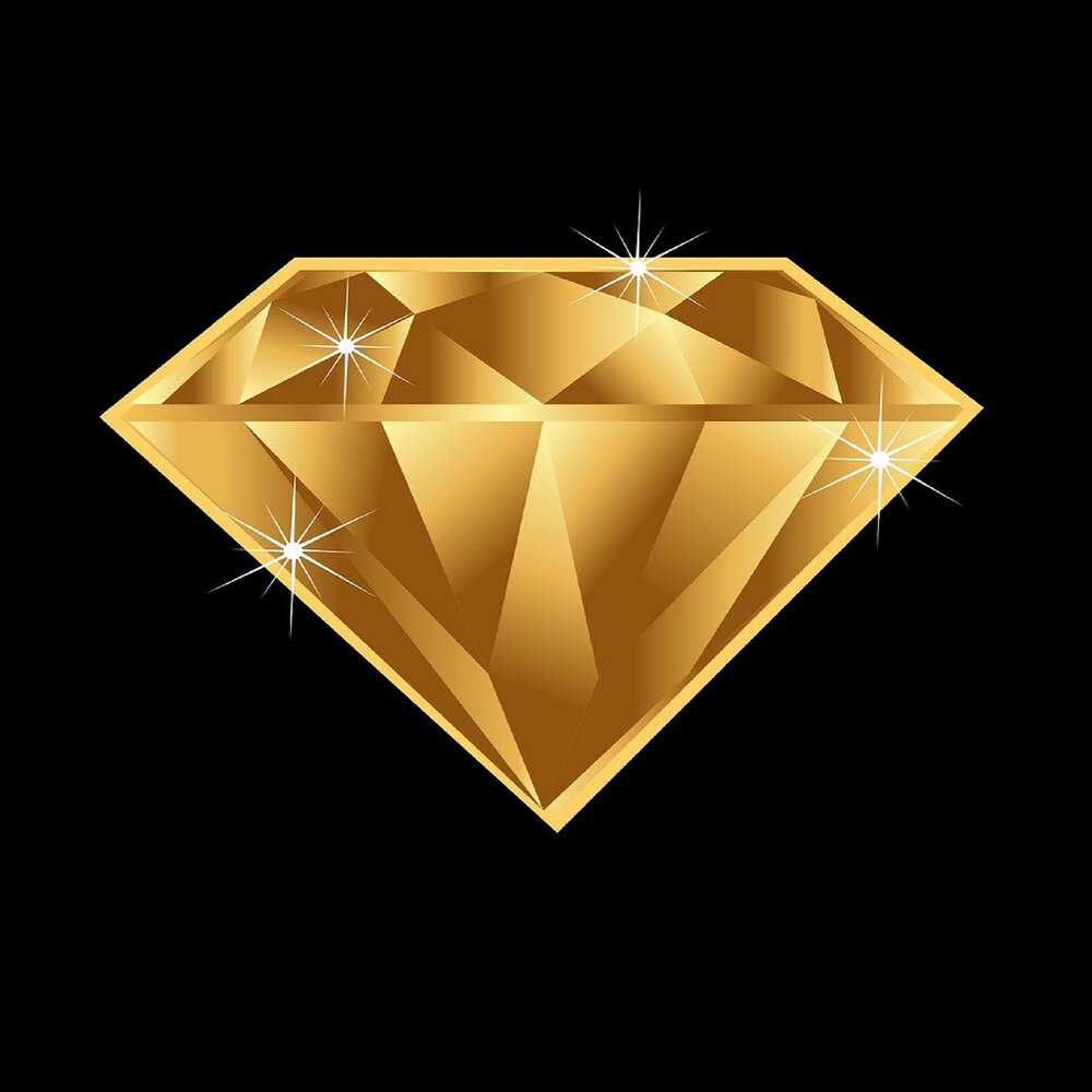 Diamond in gold