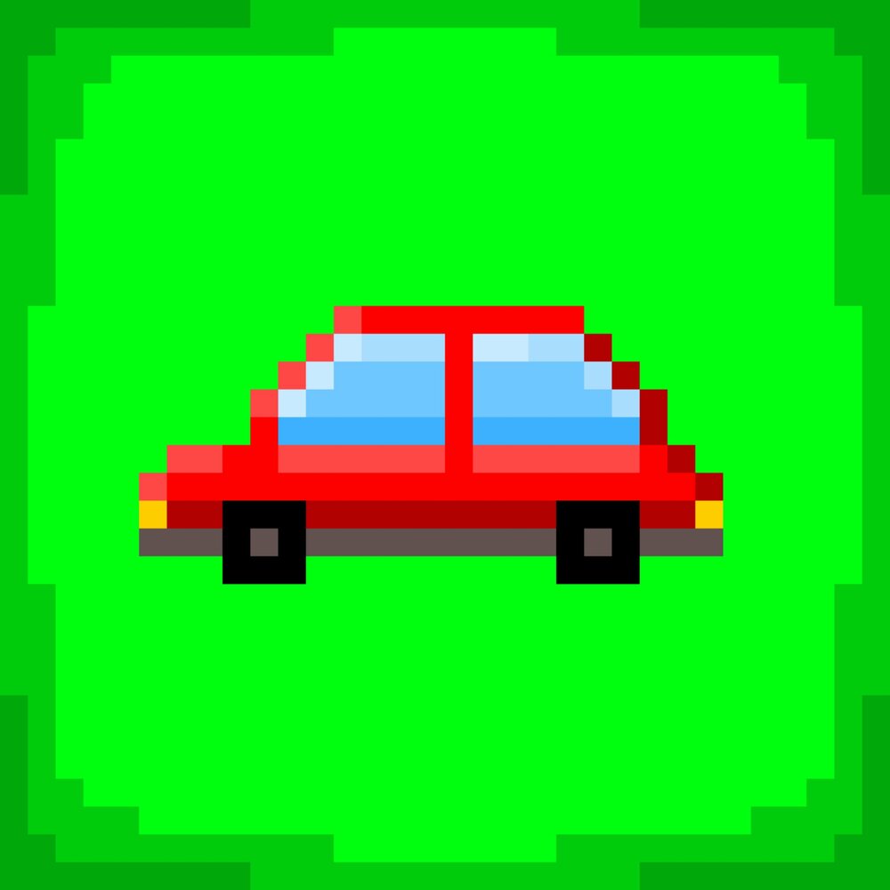 Пиксель арт автомобиль