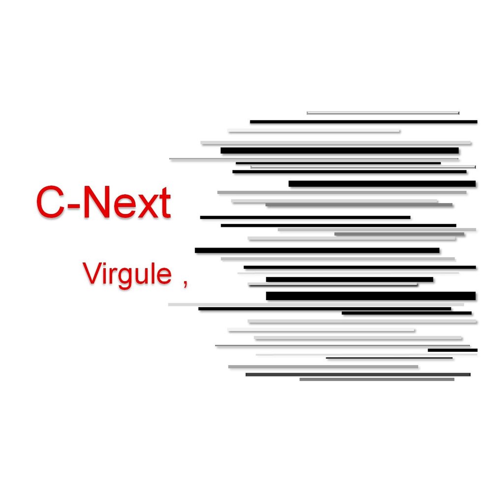 Next c. Virgule. Techno next logo.