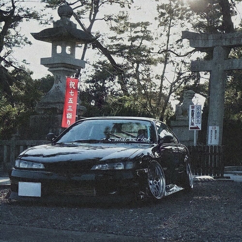Nissan Silvia s14 под сакурой