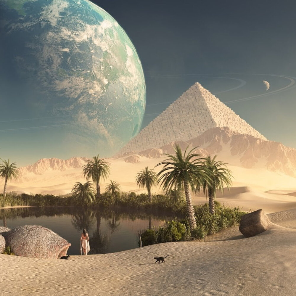 Египет пирамиды Оазис