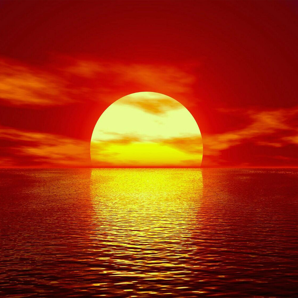Рисунок восходящего солнца