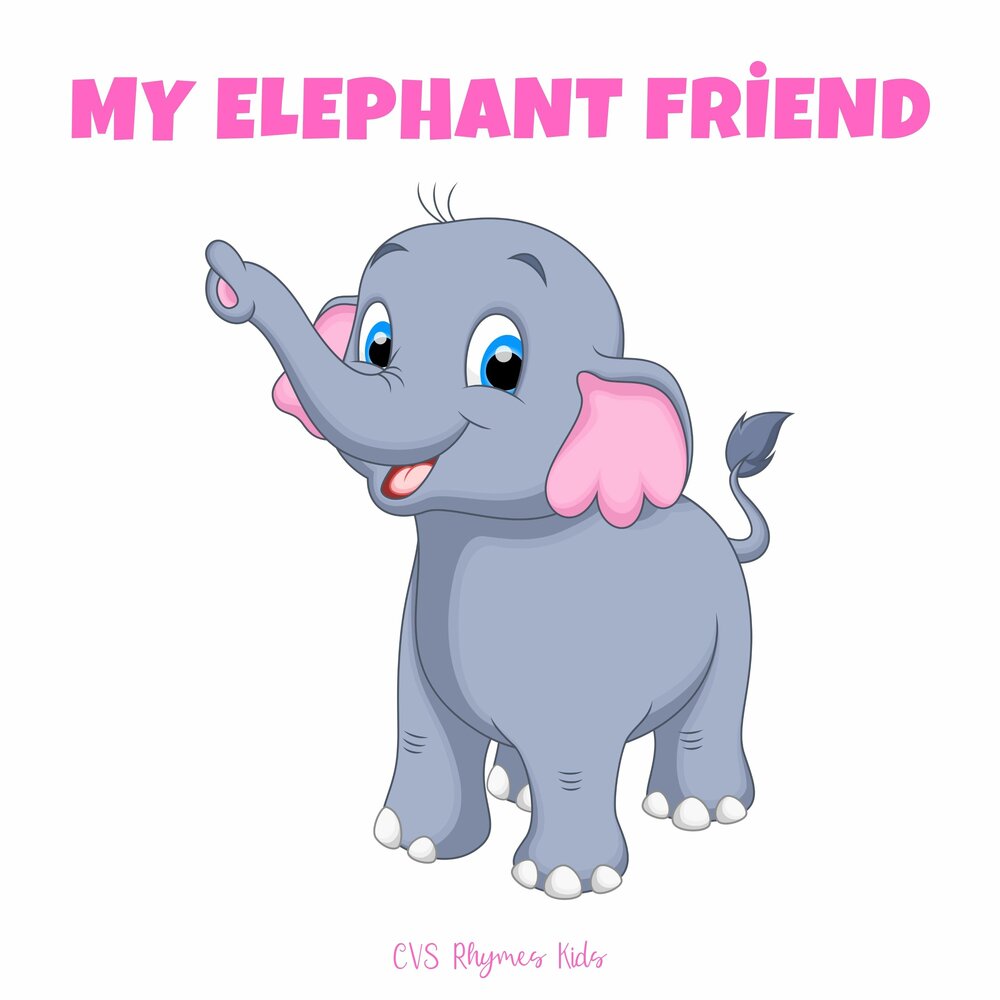 Слон картинка для детей. Elephant picture for Kids на прозрачном фоне. Elephant friends