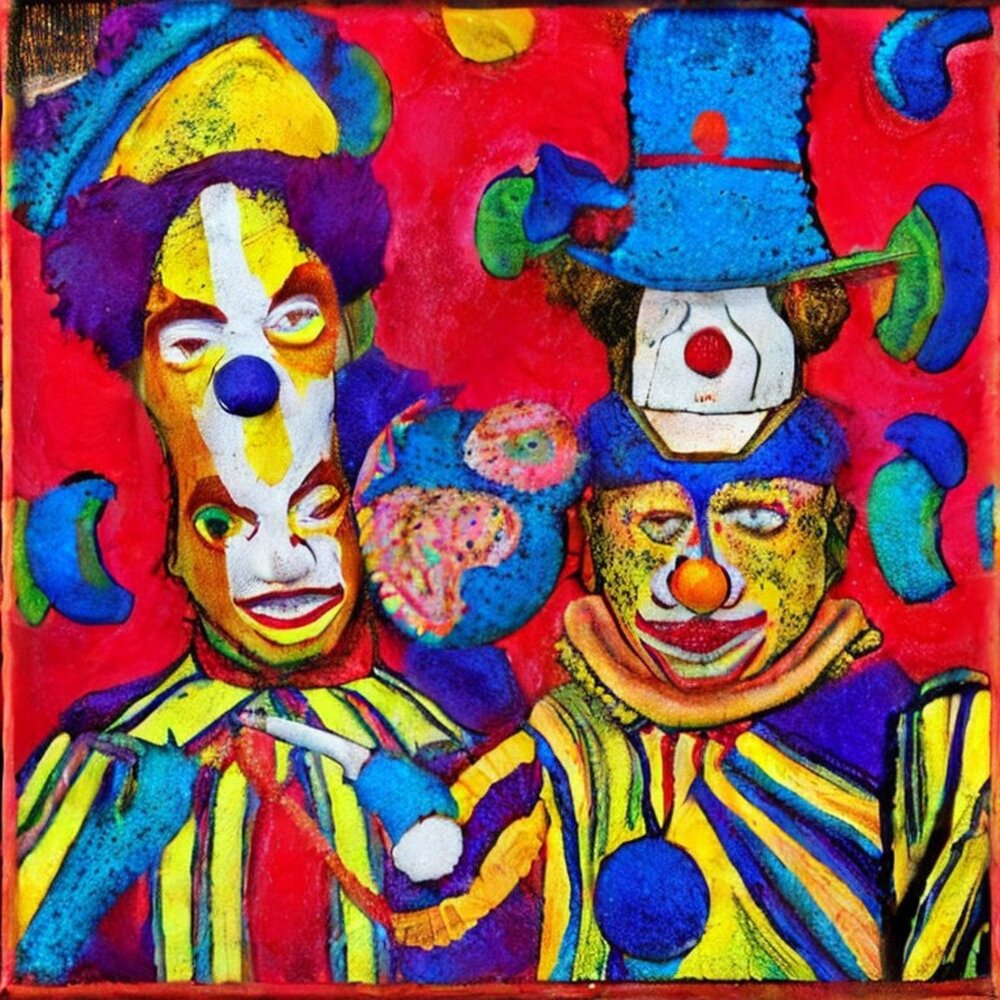 Альбом клоунов. Лучший клоун СНГ. Альбом с клоуном на обложке. Музыкальные клоуны