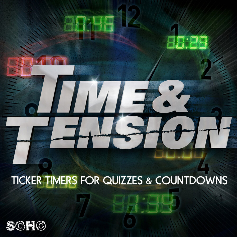 Race against time. Countdown Quiz. Celebrity Countdown Quiz programme. Ticker Tape timers.