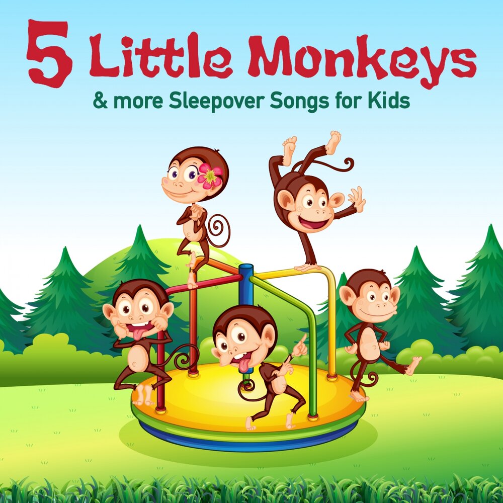 Nursery rhymes song. 5 Little Monkeys. Five little Monkeys jumping on the Bed. Song for Kids. Kids Rhymes Five little Monkeys.