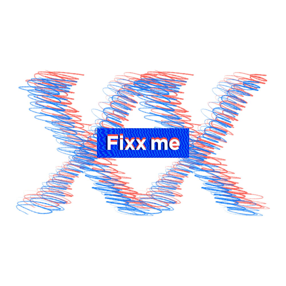 Me добавить. Надпись Fixx. 적재 Fixx me.