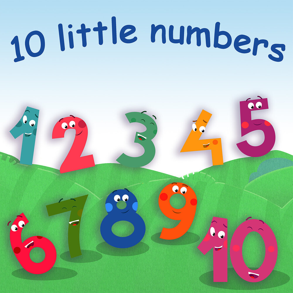 Was lesser in number. Lil numbers. Numbers for little Kids надписями на англ. Single numbers. Number Song 1-10 little Baby Bum.