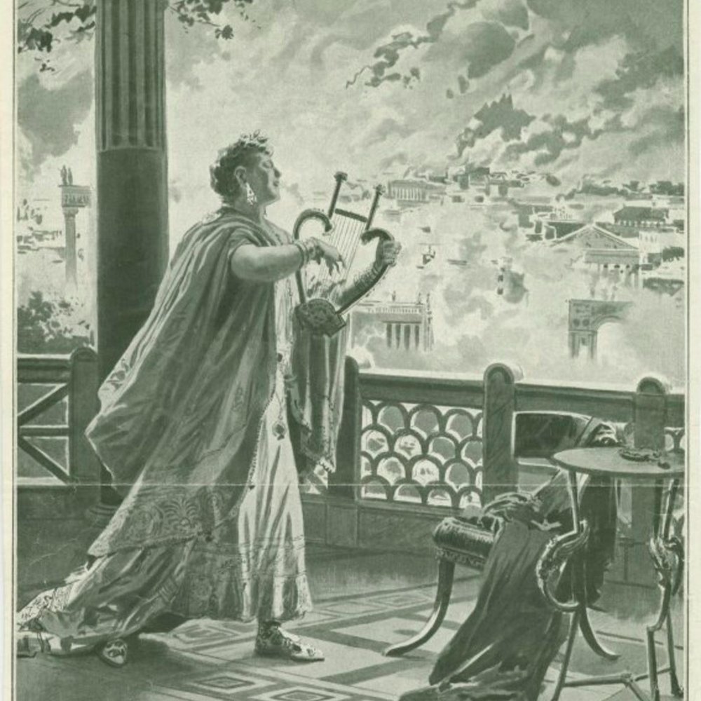 император нерон сжег рим. анри вьетан портрет. как представить скрипача. император играет на скрипке. нерон римский император арт.