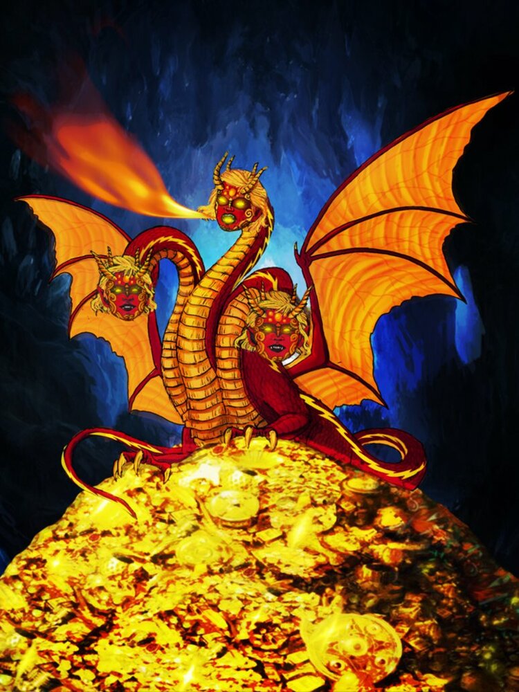 Включи золотой дракон. Золотой дракон гурмар дракон. Дракон с золотом. Дракон на золоте. Сокровища дракона.