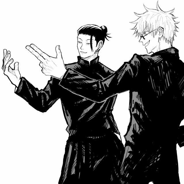 Годжо и гето арт. Jujutsu Kaisen Годжо и гето. Манга Годжо и Сугуру. Рика Оримото Jujutsu Kaisen. ГЕТОУ Сугуру.