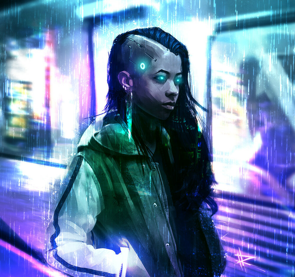 Cyberpunk avatar girl фото 49