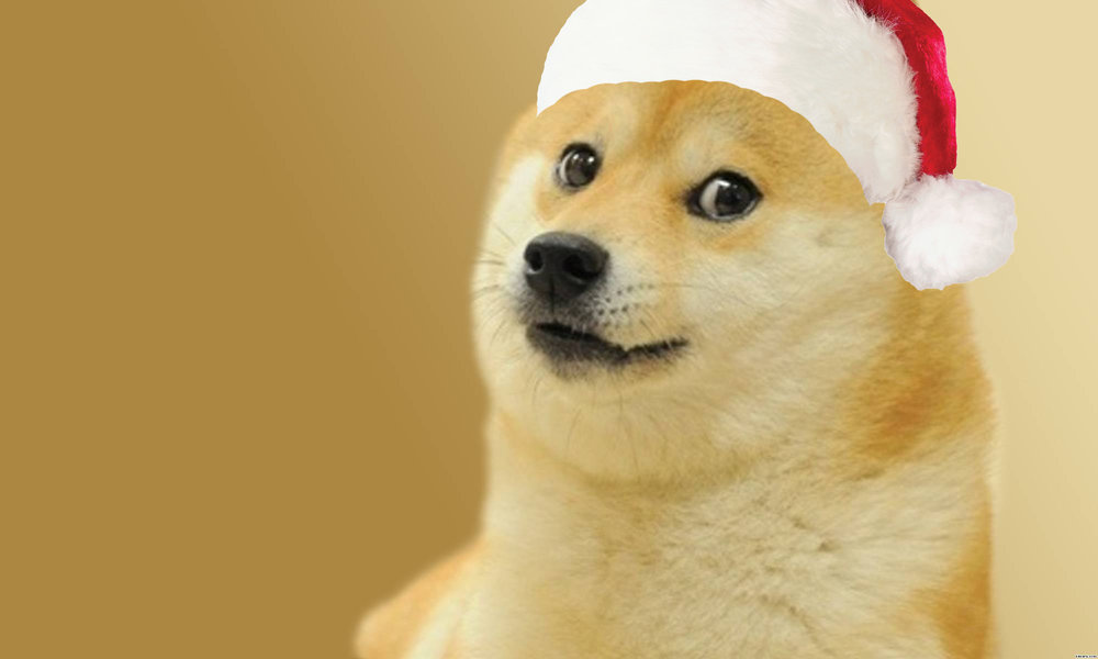 Милый доги. Новогодний Doge. Доги новый год. Doge с новогодней шапкой. Doge новый год.