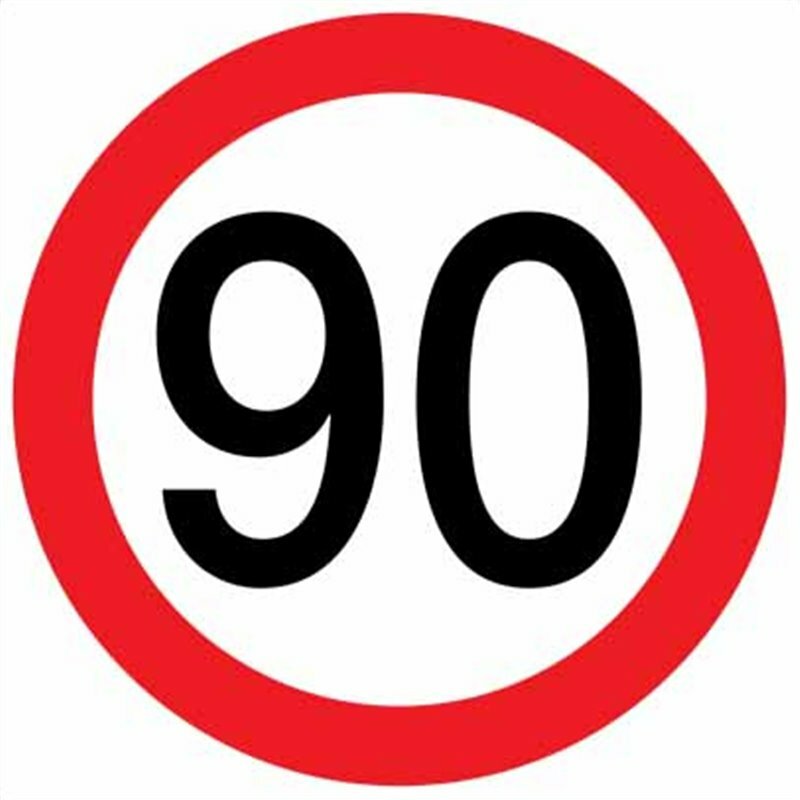Почему на скорости 90. Знак ограничения скорости 90. Наклейка ограничение скорости 90. Знак 80 в Красном круге. Знак 90 км/ч.
