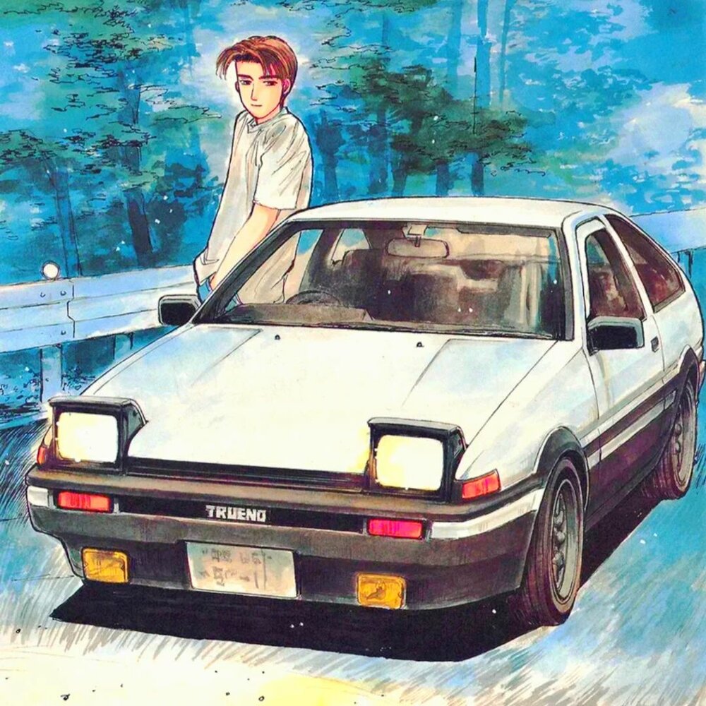 Initial d toyota ae86 nike. Toyota Sprinter Trueno ae86 initial d. Toyota Trueno ae86 Такуми. Toyota Trueno 86 initial d Такуми Фудживара. Toyota ae86 initial d.