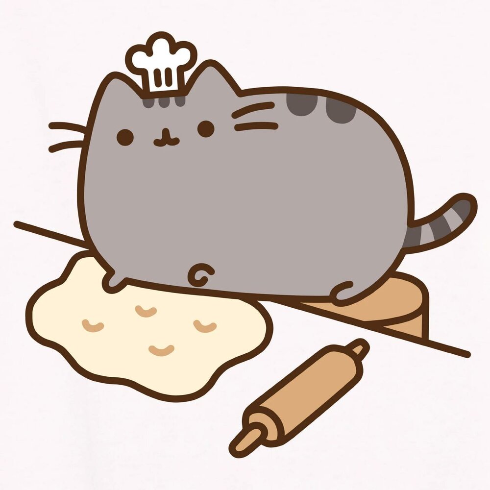 Раскраска кот на бургере
